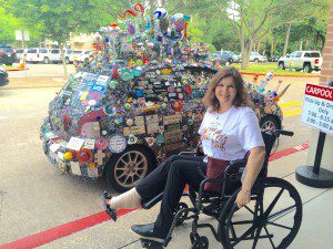 Despite rupturing my Achilles tendon, I found a way to attend my recent book launch events for "Arthur Zarr's Amazing Art Car."